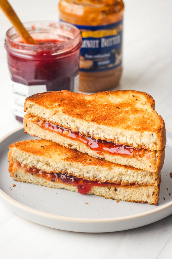 Toasted Peanut Butter and Jelly Sandwich