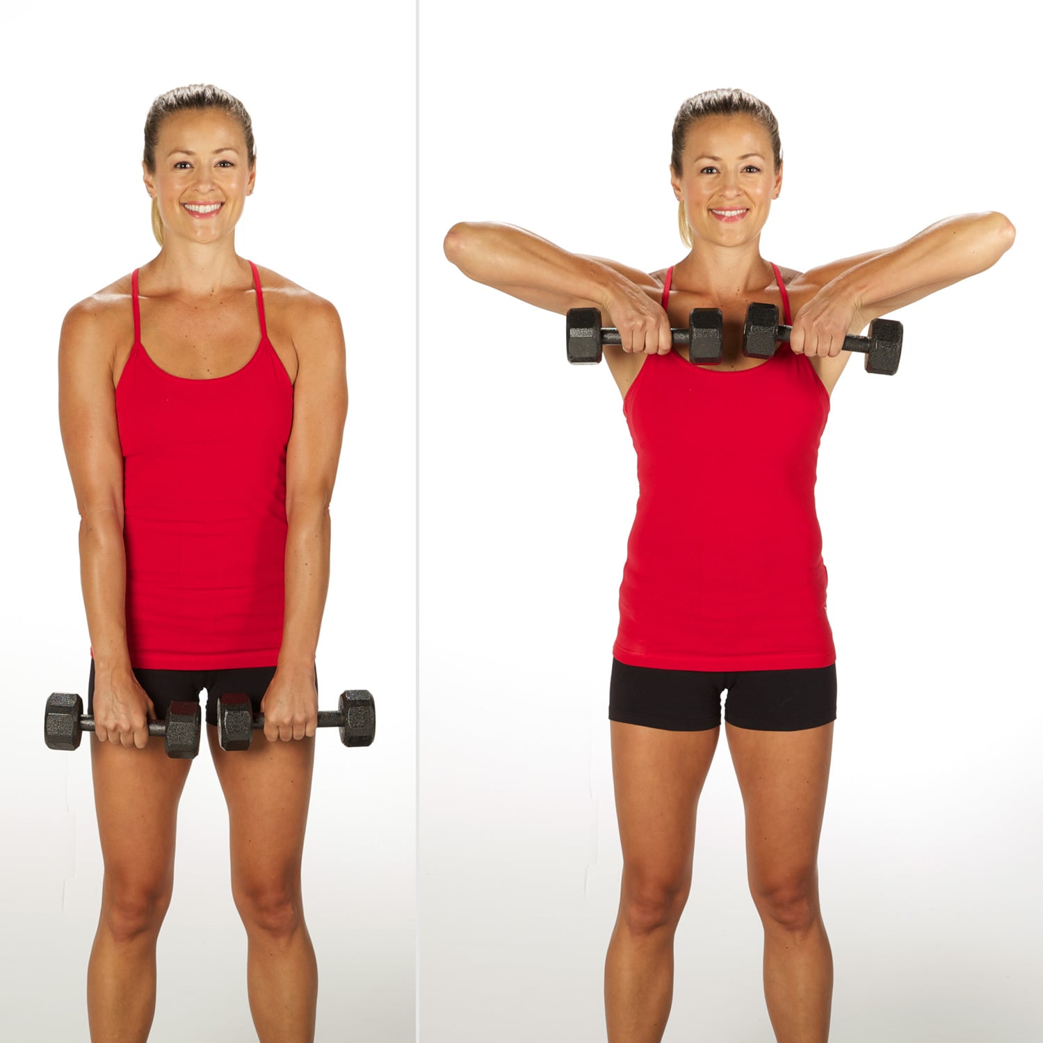 Upright Row | Want Strong, Sculpted Arms and Shoulders? Here Are 13  Can&#39;t-Skip Moves That Trainers Love | POPSUGAR Fitness Photo 9