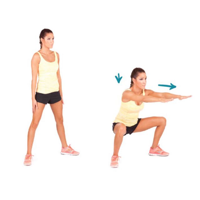Sumo Squats - Exercise How-to - Workout Trainer by Skimble