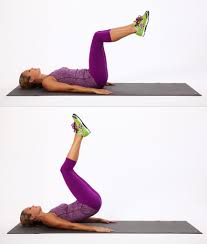 reverse crunch exercise - 8 minute abs workout
