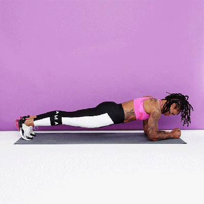 forearm plank to dolphin